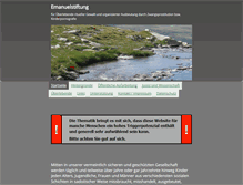 Tablet Screenshot of emanuelstiftung.info